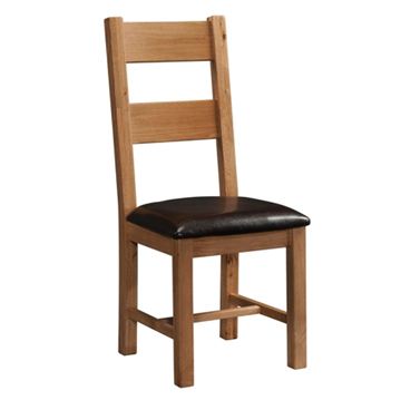 Picture of Country Oak Bar Back Chair