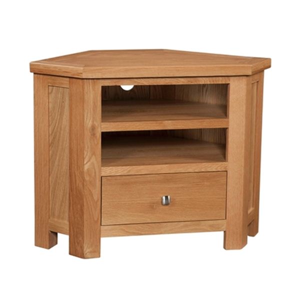 Suffolk Oak Corner Tv Unit Quality Oak Furniture From The