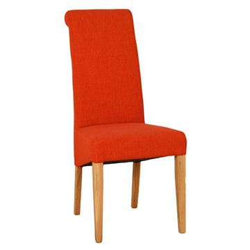 Picture of Devon Fabric Orange Dining Chair