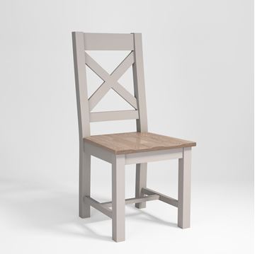 Picture of St Ives Cross Back Hard Seat Dining Chair 