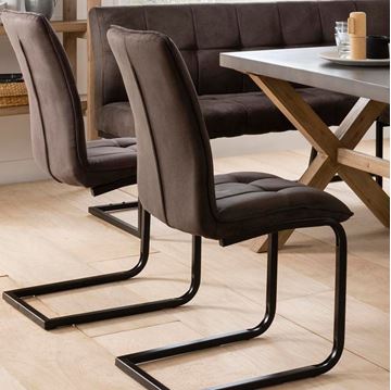 Picture of Harlow Cantilever Chair - Charcoal