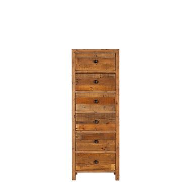 Picture of Soho Reclaimed 6 Drawer Tall Chest